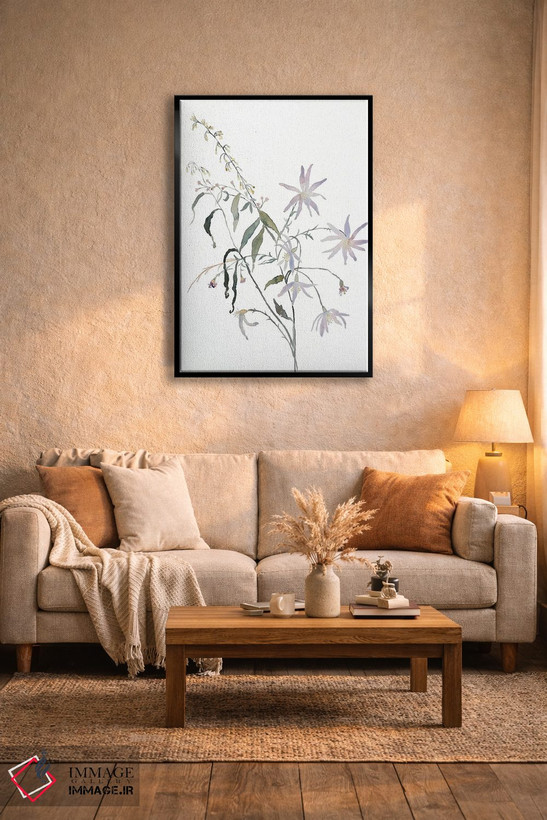 تابلو مینیمال مطالعه چمنزار شماره ۵ اثر الیزابت بکر - D5B