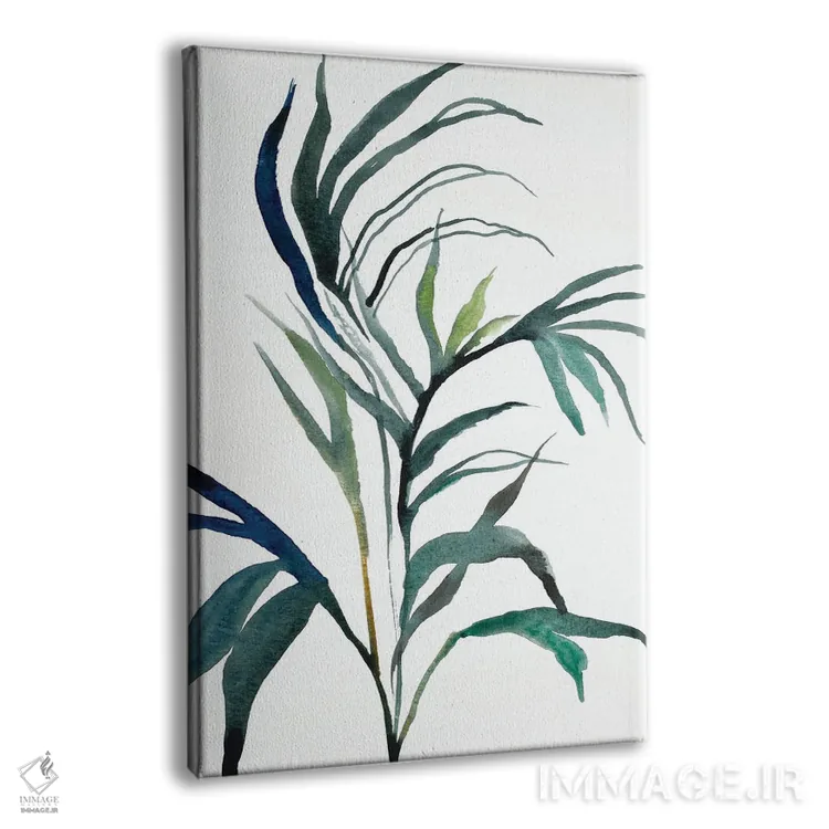 تابلو مینیمال مطالعه گیاه شماره ۹۰ اثر الیزابت بکر - نمای پرسپکتیو محصول