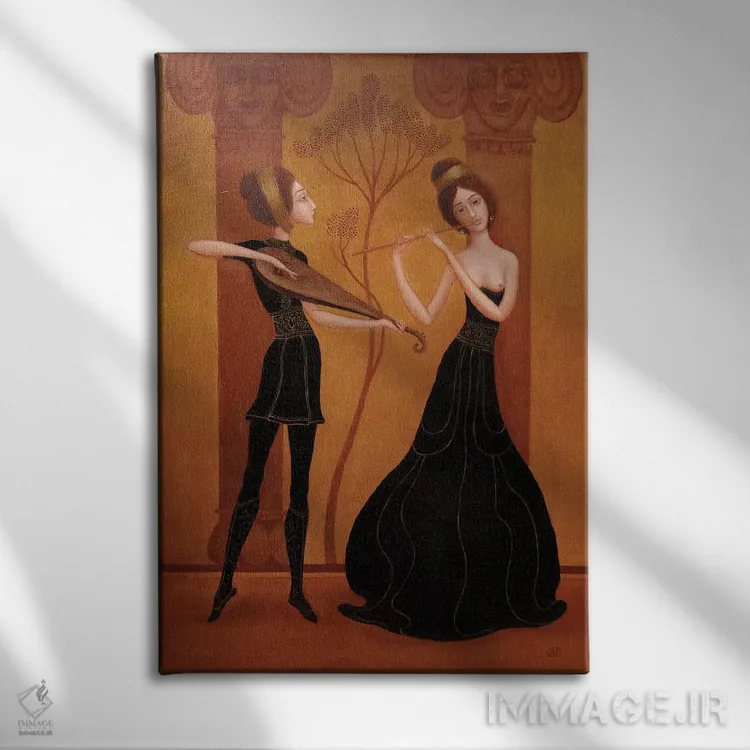 تابلو دکوراتیو ملودی جاودانه اثر ادوارد زنتسیک - نمای روبهرو روی دیوار