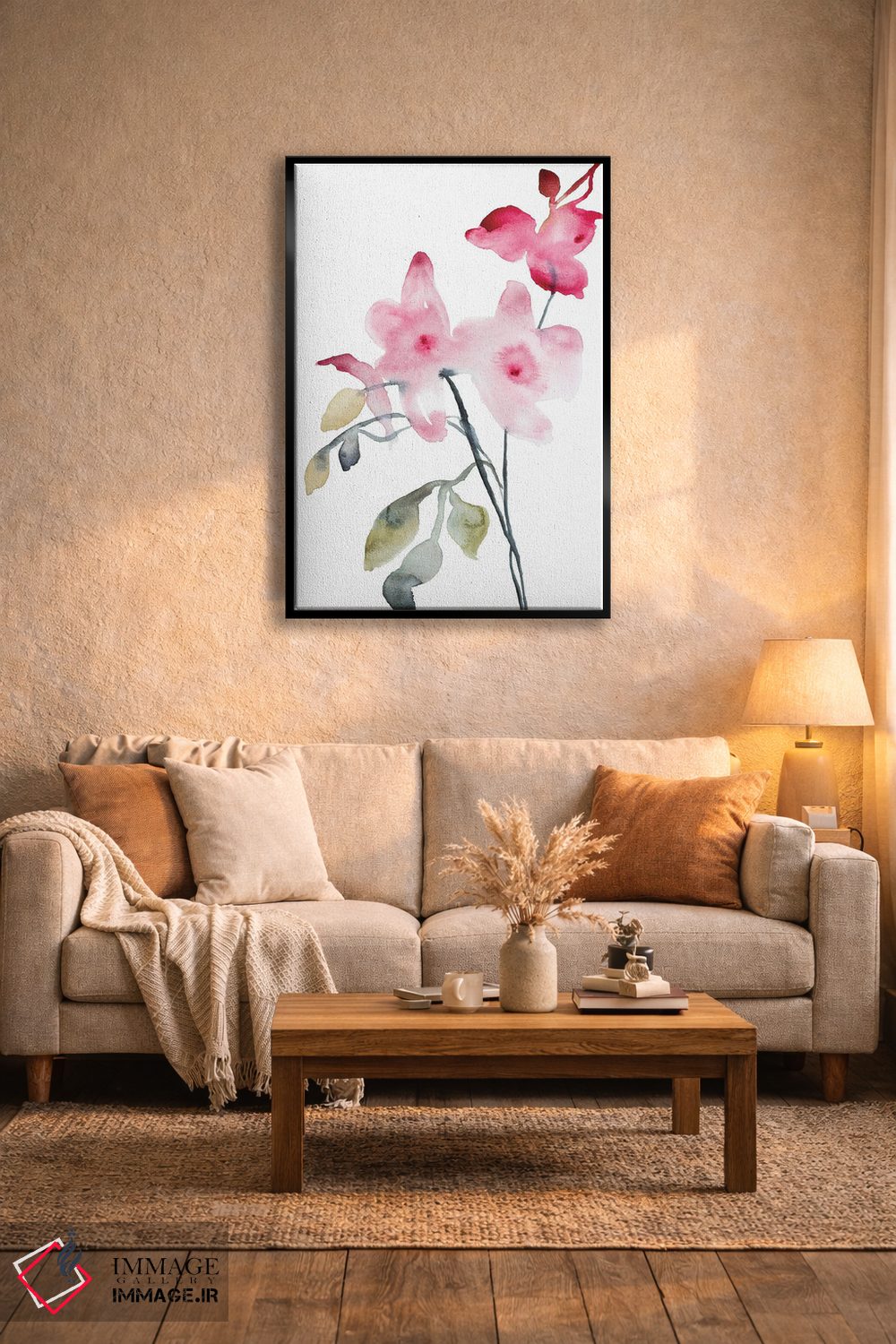 تابلو مینیمال ارکیده شماره ۴ اثر الیزابت بکر - D5B