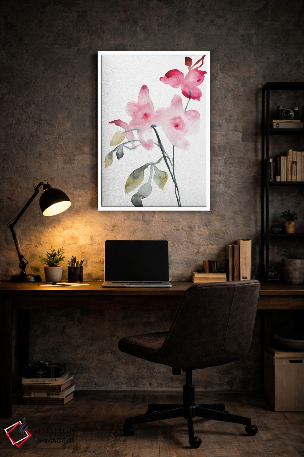 تابلو مینیمال ارکیده شماره ۴ اثر الیزابت بکر - D6W