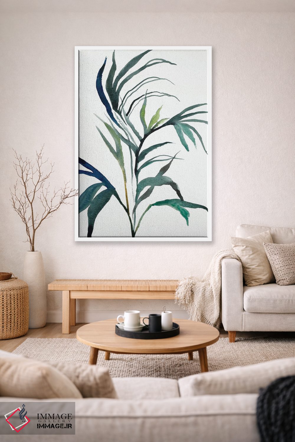 تابلو مینیمال مطالعه گیاه شماره ۹۰ اثر الیزابت بکر - D1W