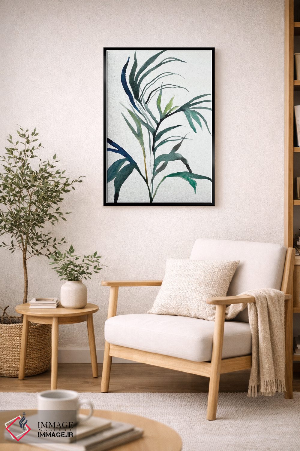 تابلو مینیمال مطالعه گیاه شماره ۹۰ اثر الیزابت بکر - D2B