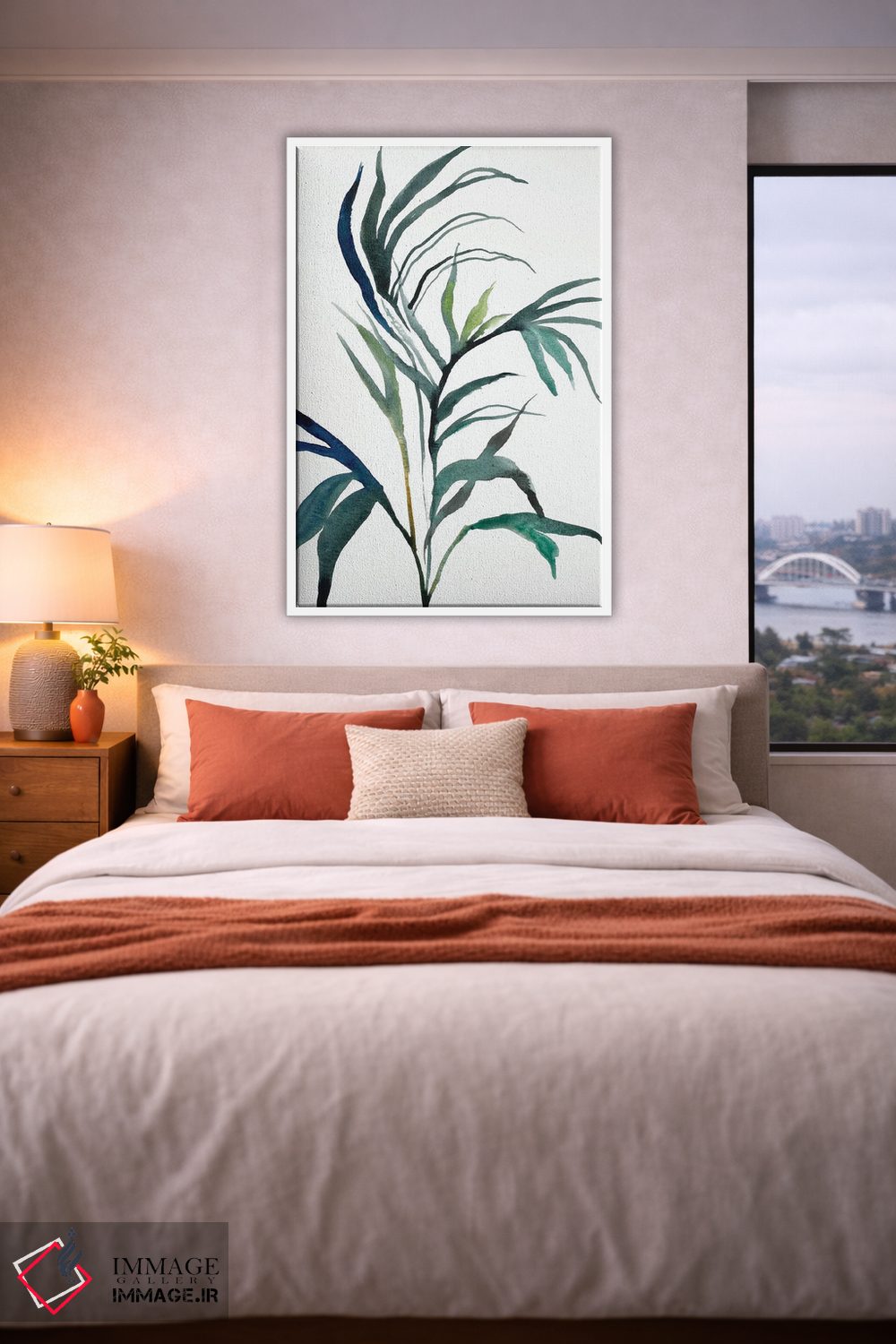 تابلو مینیمال مطالعه گیاه شماره ۹۰ اثر الیزابت بکر - D3W