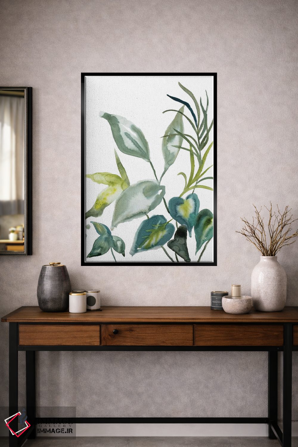 تابلو مینیمال مطالعه گیاه شماره ۹۸ اثر الیزابت بکر - D1B