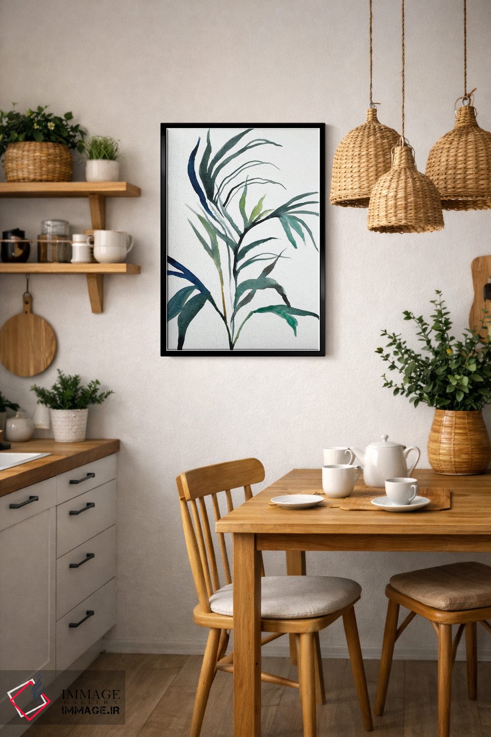 تابلو مینیمال مطالعه گیاه شماره ۹۰ اثر الیزابت بکر - D6B