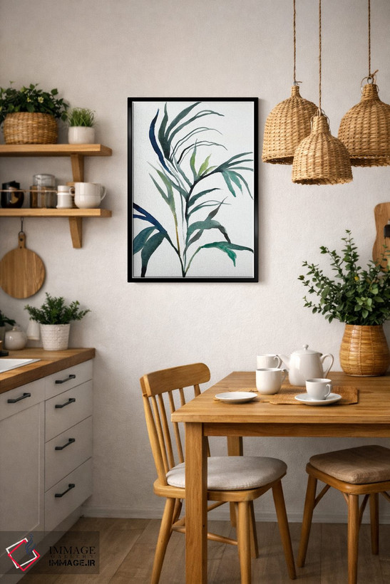 تابلو مینیمال مطالعه گیاه شماره ۹۰ اثر الیزابت بکر - D6B
