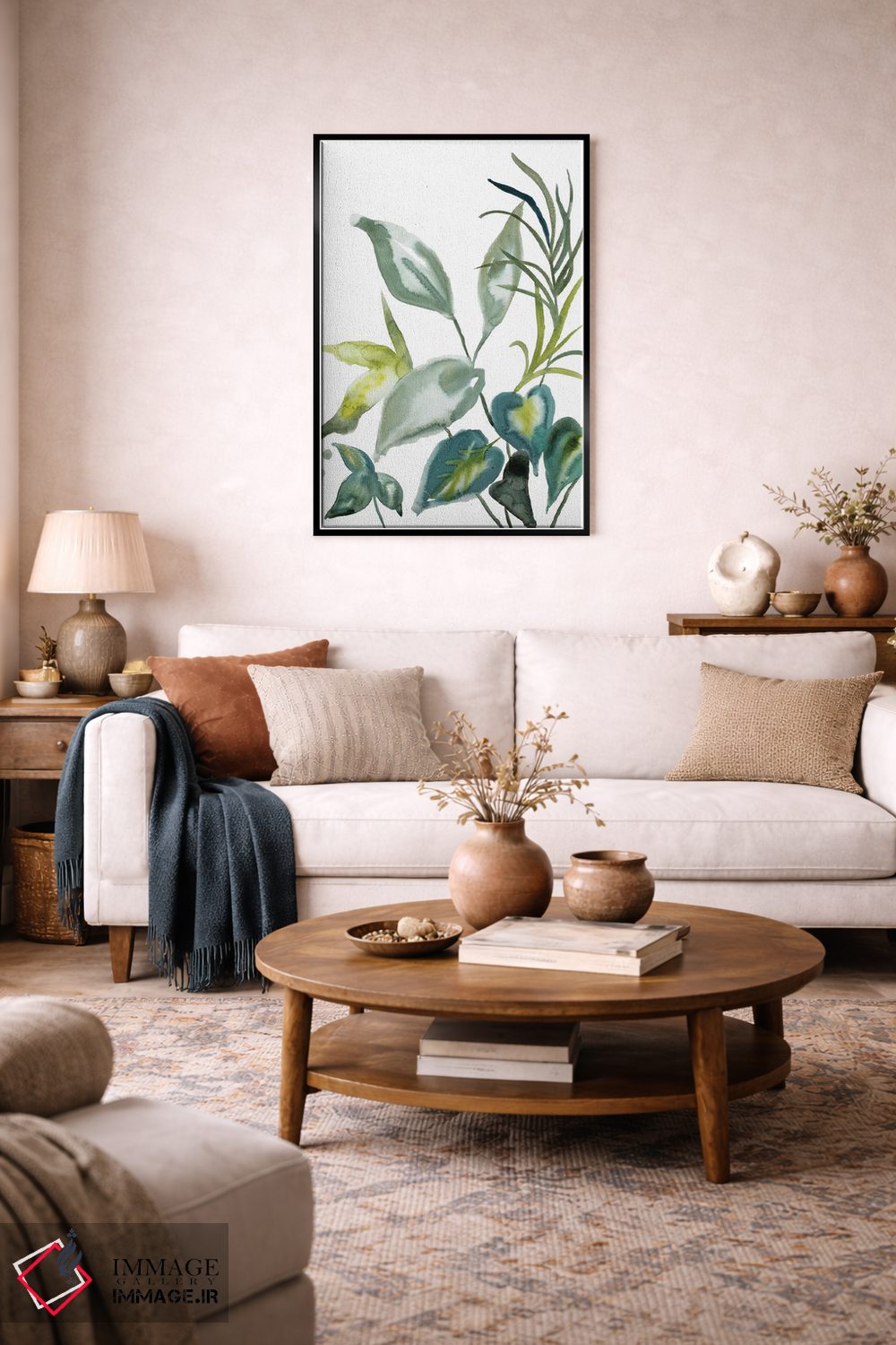 تابلو مینیمال مطالعه گیاه شماره ۹۸ اثر الیزابت بکر - D5B