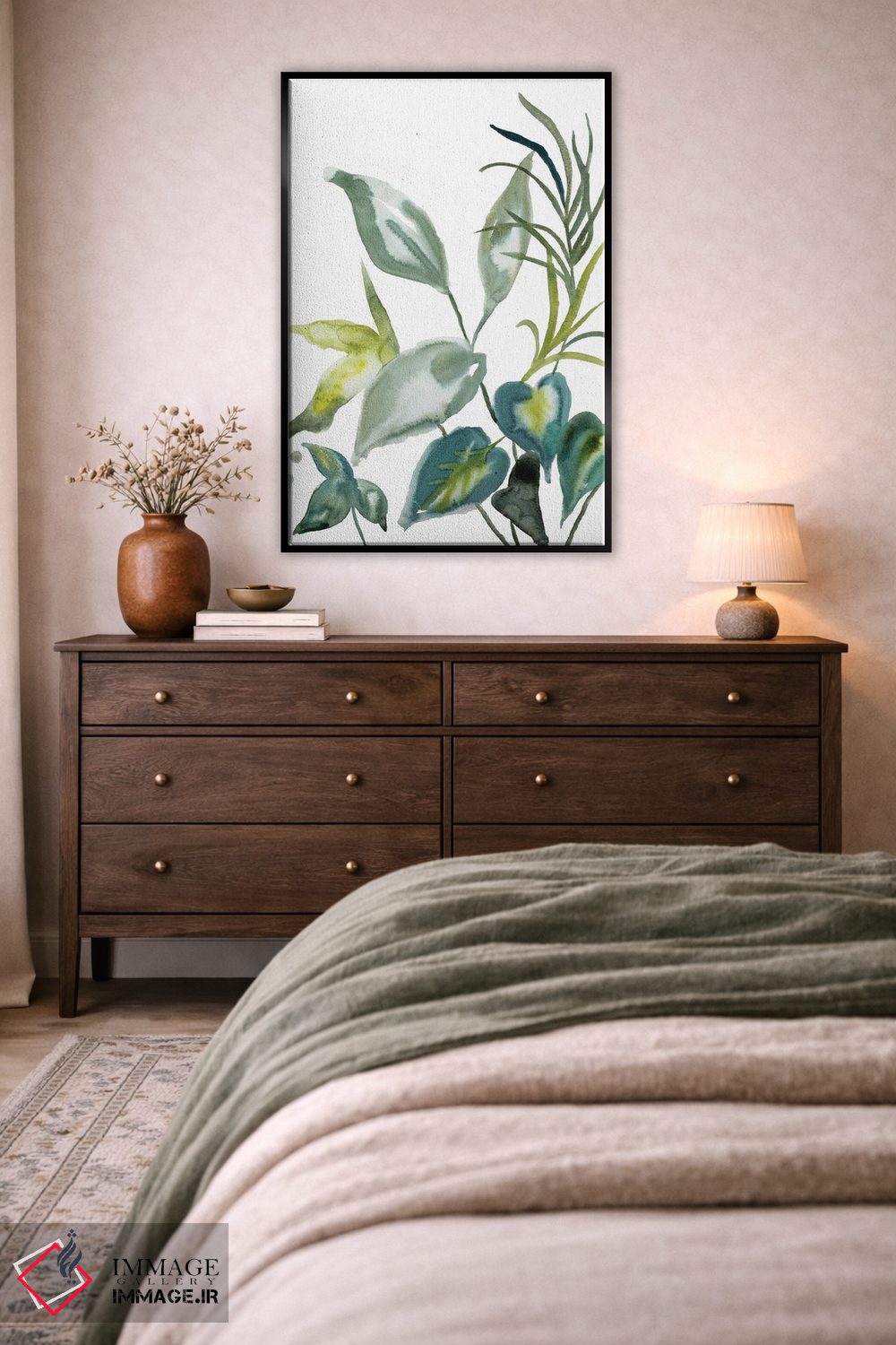 تابلو مینیمال مطالعه گیاه شماره ۹۸ اثر الیزابت بکر - D6B