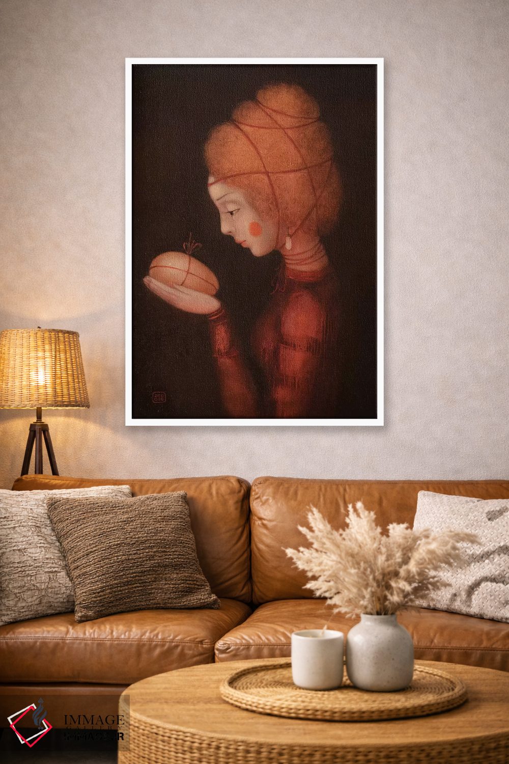 تابلو دکوراتیو دختر آتشین اثر ادوارد زنتسیک - D3W