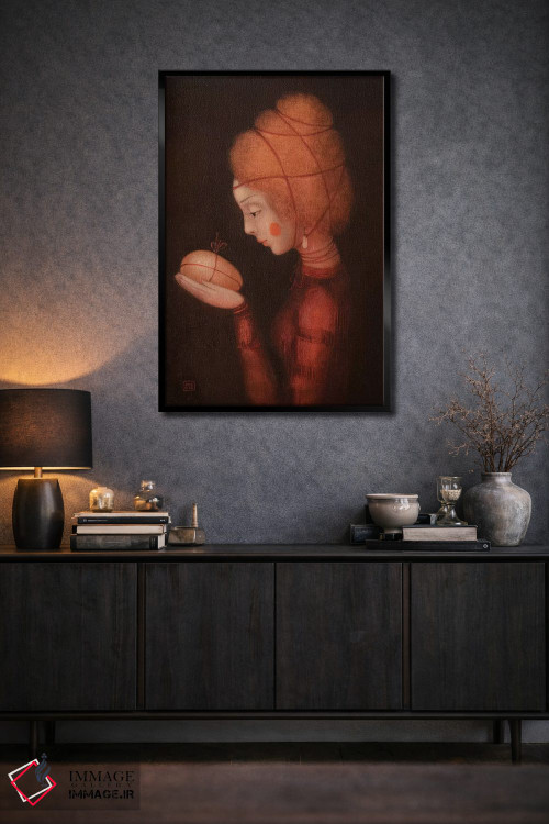 تابلو دکوراتیو دختر آتشین اثر ادوارد زنتسیک - D2B