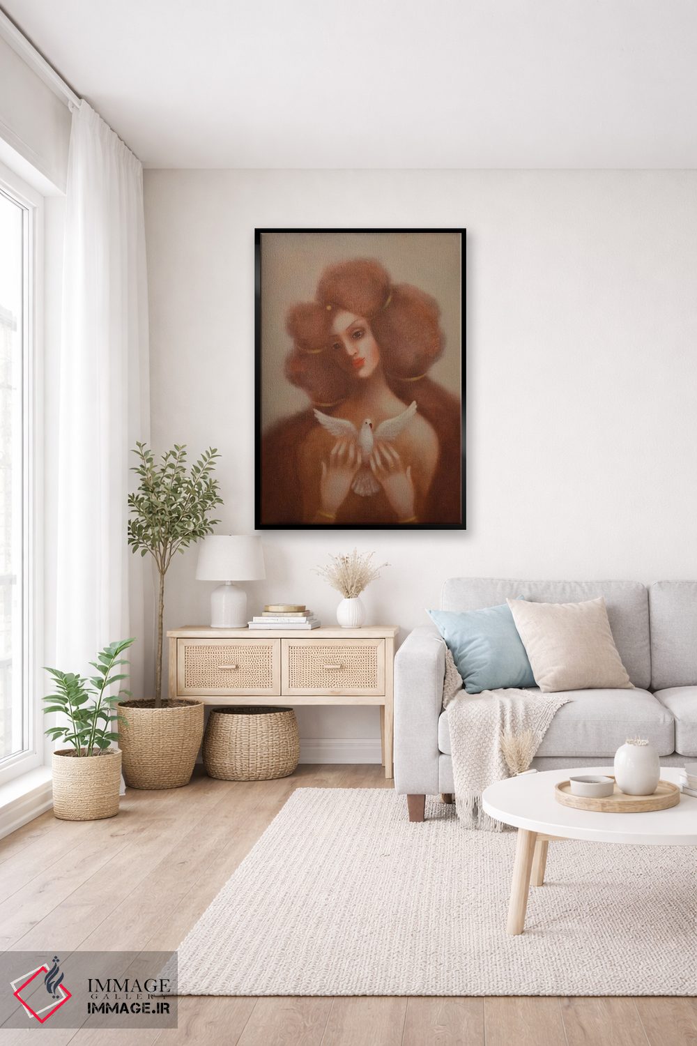 تابلو دکوراتیو پرواز عشق اثر ادوارد زنتسیک - D5B