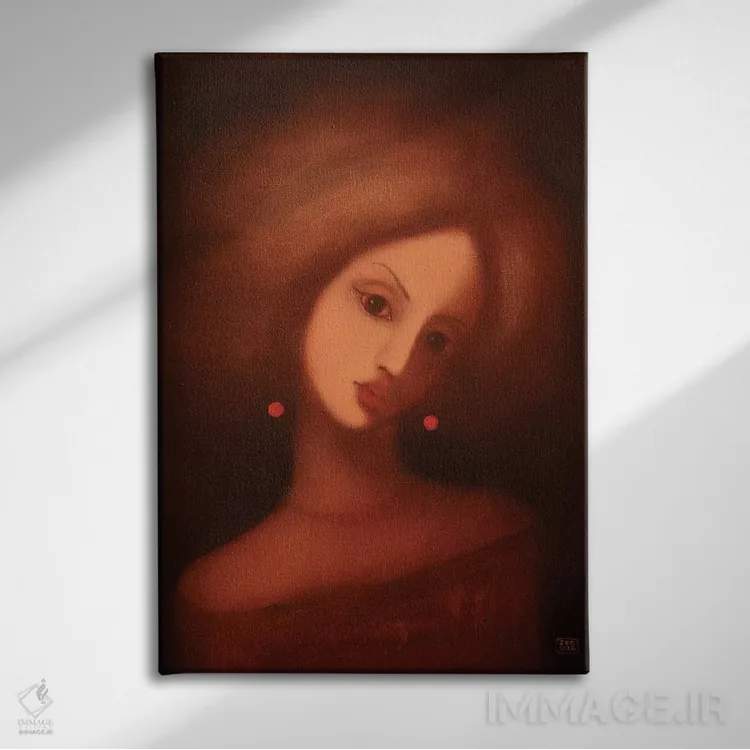 تابلو دکوراتیو ماه اثر ادوارد زنتسیک - نمای روبهرو روی دیوار