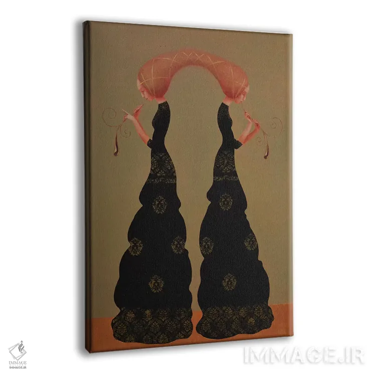 تابلو دکوراتیو موسیقی برای دو نفر اثر ادوارد زنتسیک - نمای پرسپکتیو محصول