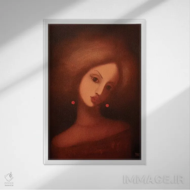 تابلو دکوراتیو ماه اثر ادوارد زنتسیک - نمای قابدار سفید