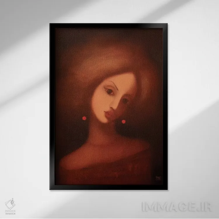 تابلو دکوراتیو ماه اثر ادوارد زنتسیک - نمای قابدار مشکی