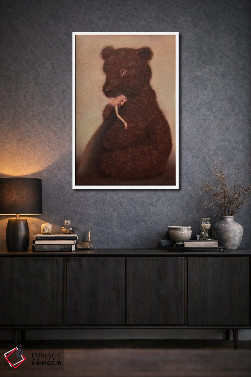 تابلو دکوراتیو عشق و خرس اثر ادوارد زنتسیک - D1W