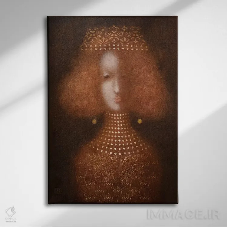 تابلو دکوراتیو شاهزاده خانم من اثر ادوارد زنتسیک - نمای روبهرو روی دیوار