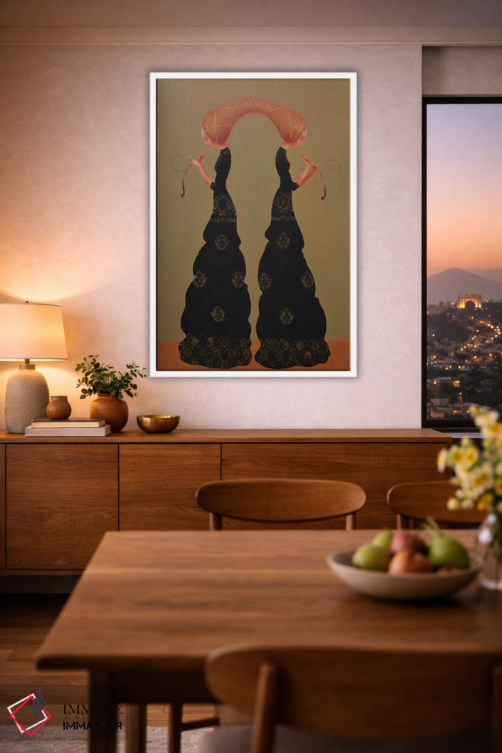 تابلو دکوراتیو موسیقی برای دو نفر اثر ادوارد زنتسیک - D1W