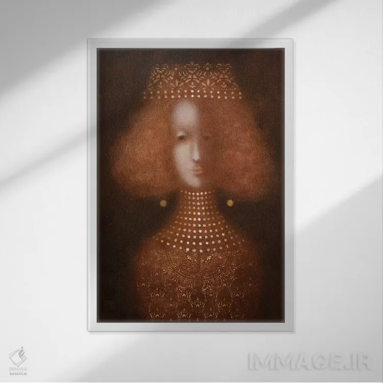 تابلو دکوراتیو شاهزاده خانم من اثر ادوارد زنتسیک - نمای قابدار سفید