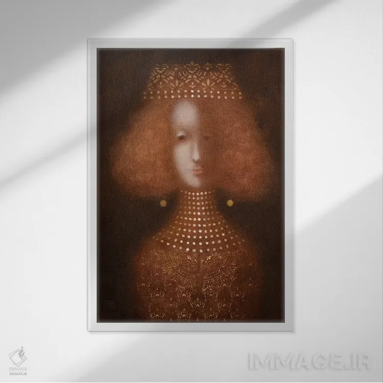 تابلو دکوراتیو شاهزاده خانم من اثر ادوارد زنتسیک - نمای قابدار سفید