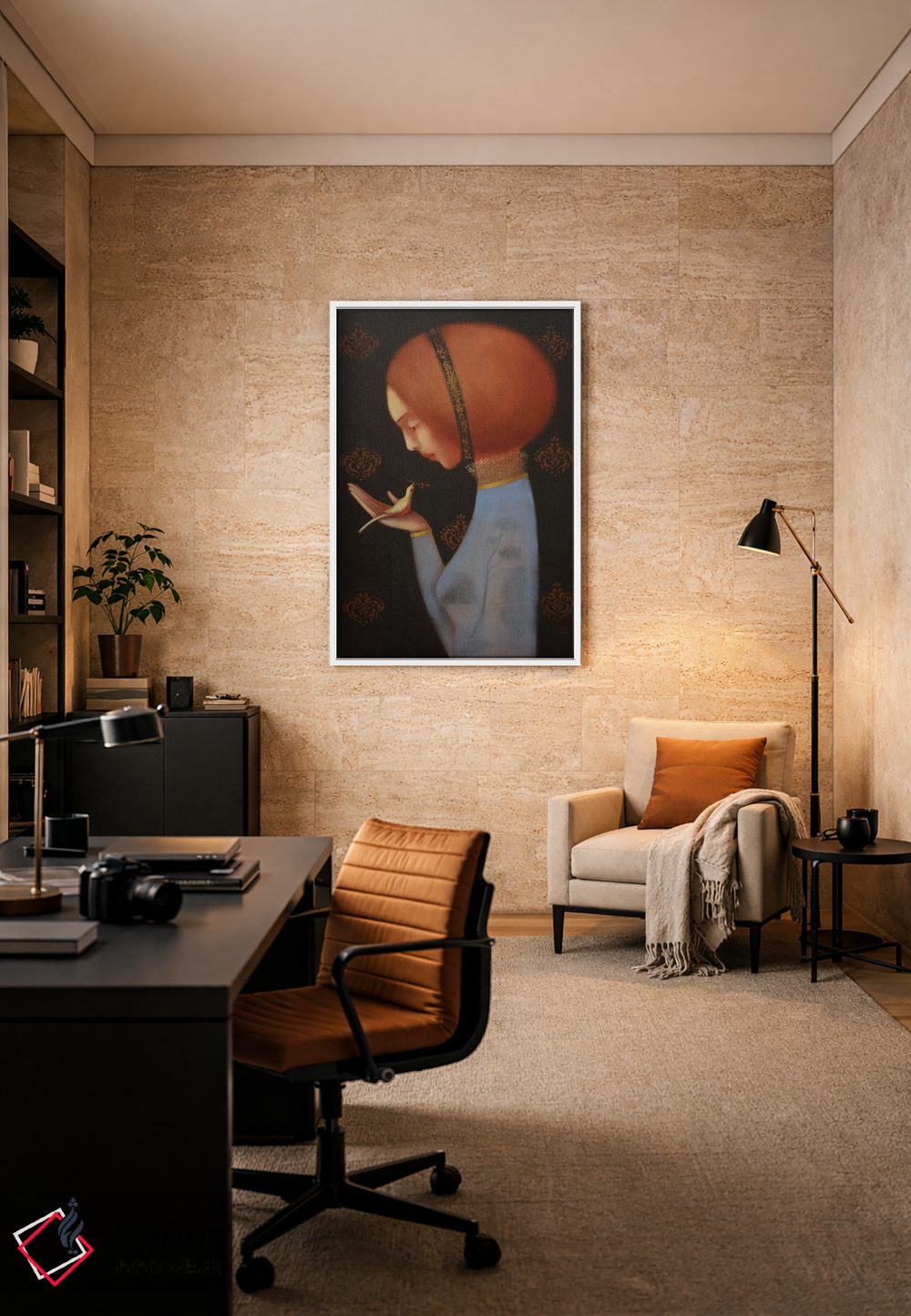 تابلو دکوراتیو نجوای آرام اثر ادوارد زنتسیک - D5W