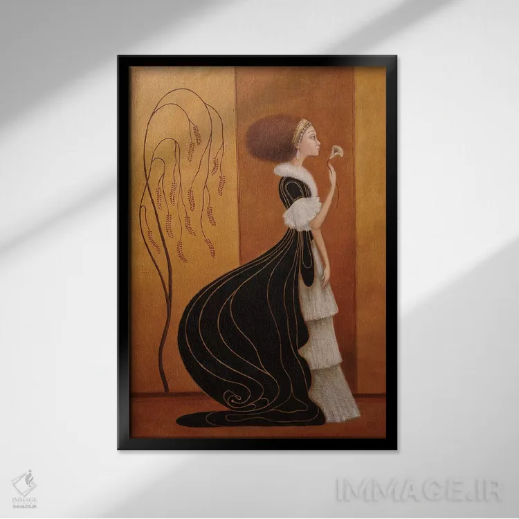 تابلو دکوراتیو یک آرزو اثر ادوارد زنتسیک - نمای قابدار مشکی