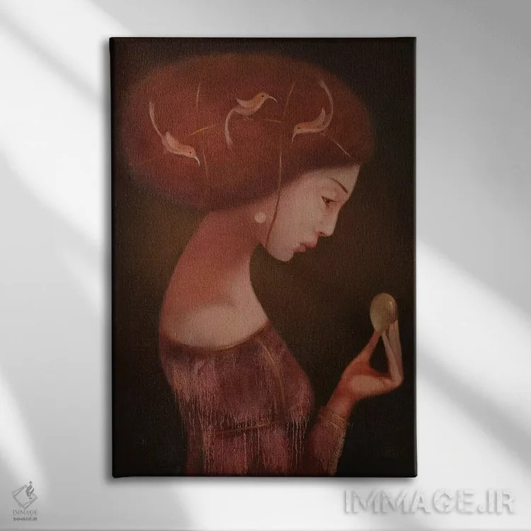 تابلو دکوراتیو تولد دوم اثر ادوارد زنتسیک - نمای روبهرو روی دیوار