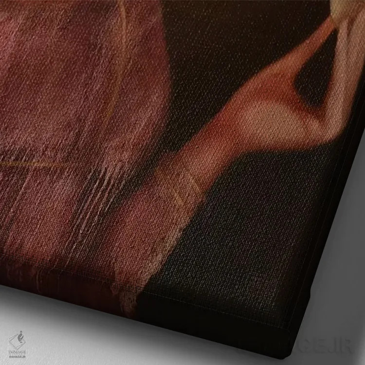 تابلو دکوراتیو تولد دوم اثر ادوارد زنتسیک - نمای نزدیک بافت بوم