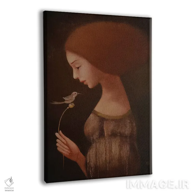 تابلو دکوراتیو پرنده خوشبختی اثر ادوارد زنتسیک - نمای پرسپکتیو محصول