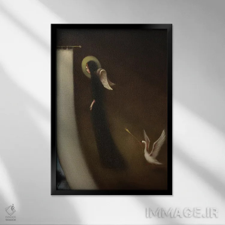 تابلو دکوراتیو راهی به دنیای دیگر اثر ادوارد زنتسیک - نمای قابدار مشکی