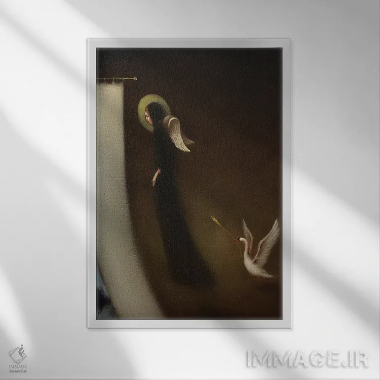 تابلو دکوراتیو راهی به دنیای دیگر اثر ادوارد زنتسیک - نمای قابدار سفید