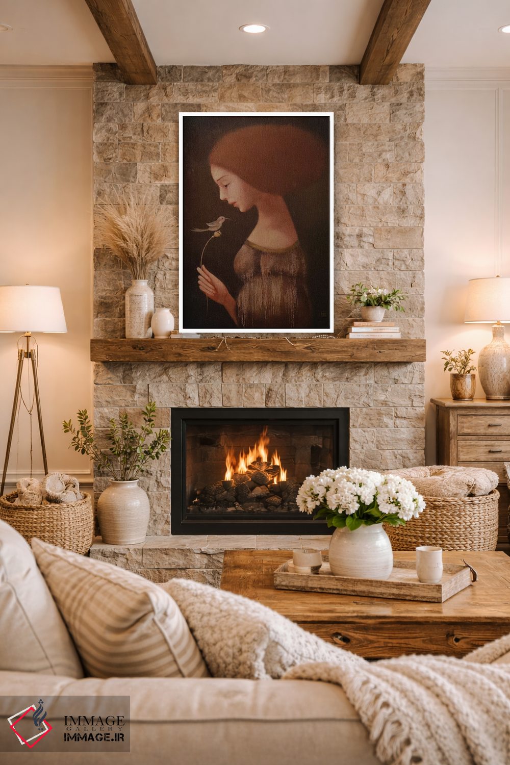 تابلو دکوراتیو پرنده خوشبختی اثر ادوارد زنتسیک - D1W