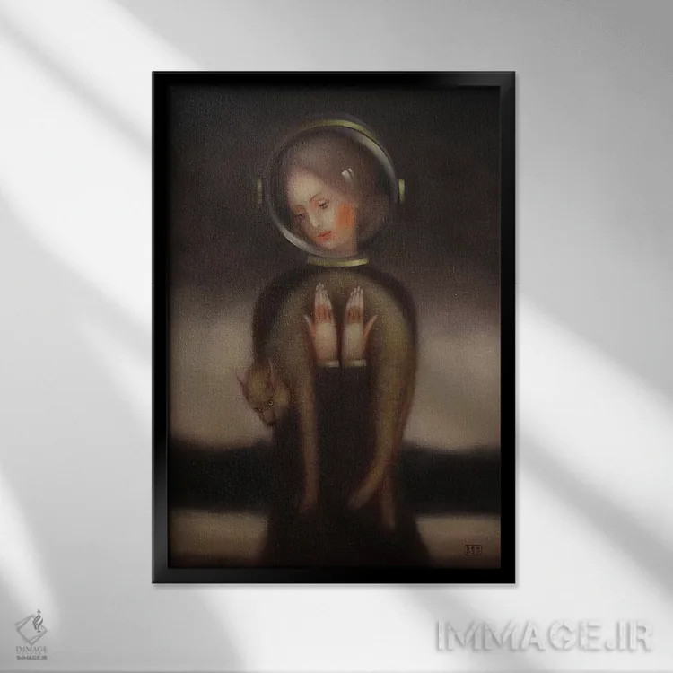 تابلو دکوراتیو فضای تو اثر ادوارد زنتسیک - نمای قابدار مشکی