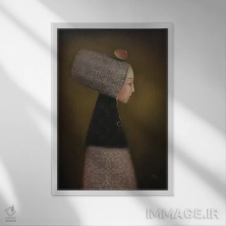 تابلو دکوراتیو راز زندگی اثر ادوارد زنتسیک - نمای قابدار سفید