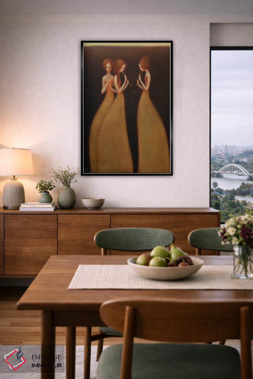 تابلو دکوراتیو چون نی آوازخوان اثر ادوارد زنتسیک - D6B