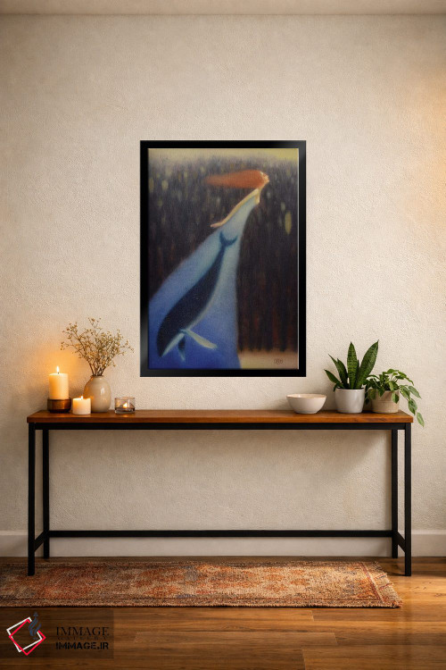 تابلو دکوراتیو نهنگی در دل اثر ادوارد زنتسیک - D5B