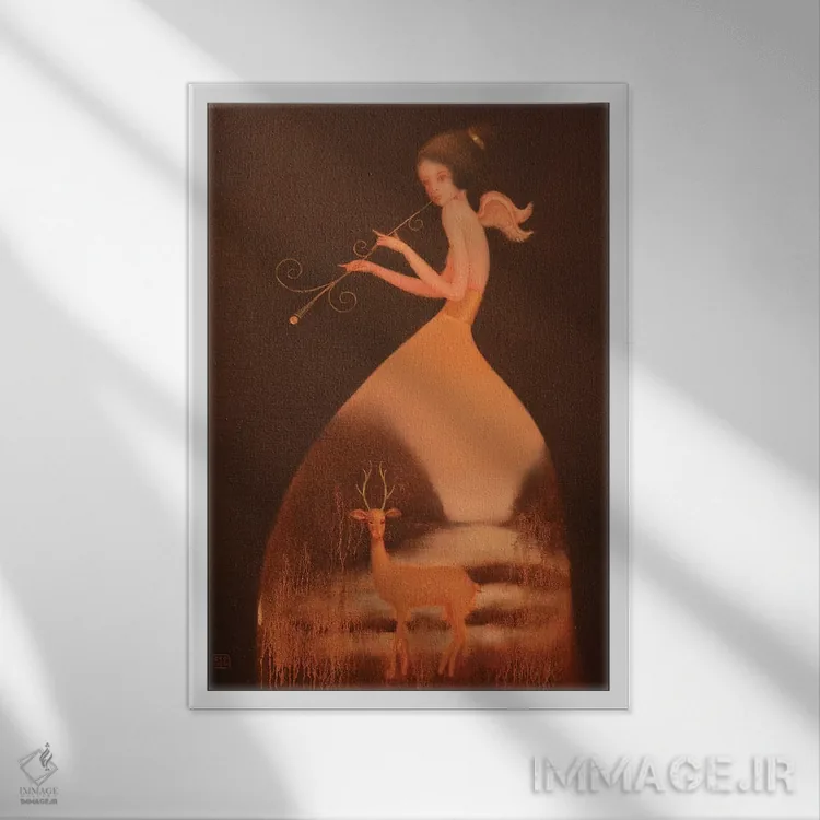 تابلو دکوراتیو آوای تو اثر ادوارد زنتسیک - نمای قابدار سفید