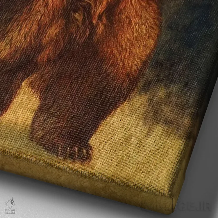 تابلو دکوراتیو یاغی سرزمین بزرگ اثر ازرا تاکر - نمای نزدیک بافت بوم