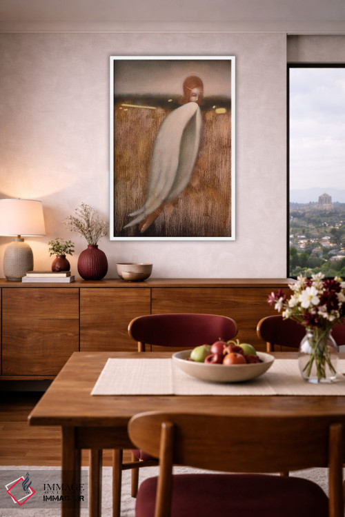 تابلو دکوراتیو بال های فرشته اثر ادوارد زنتسیک - D4W