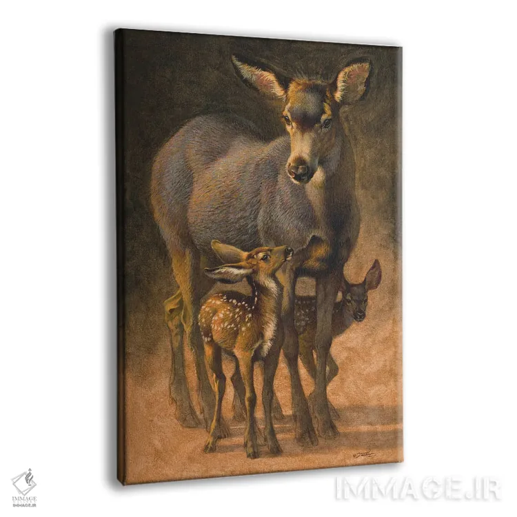 تابلو دکوراتیو سرک کش و قایم باشک اثر ازرا تاکر - نمای پرسپکتیو محصول