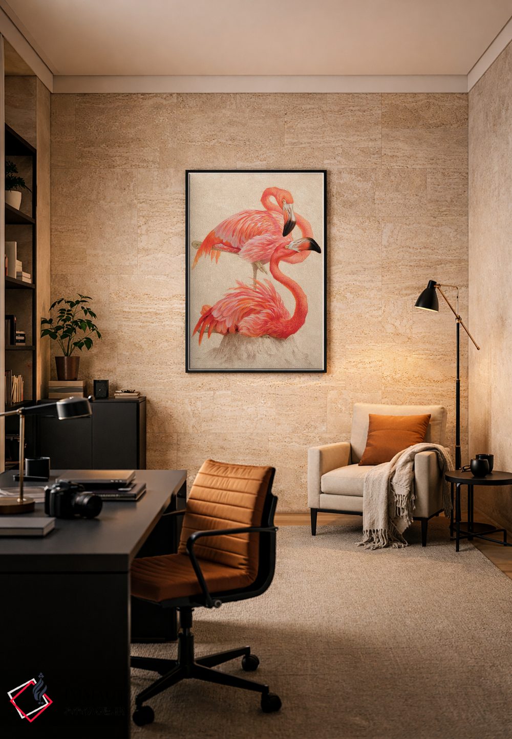 تابلو دکوراتیو در بهترین وضعیت اثر ازرا تاکر - D6B