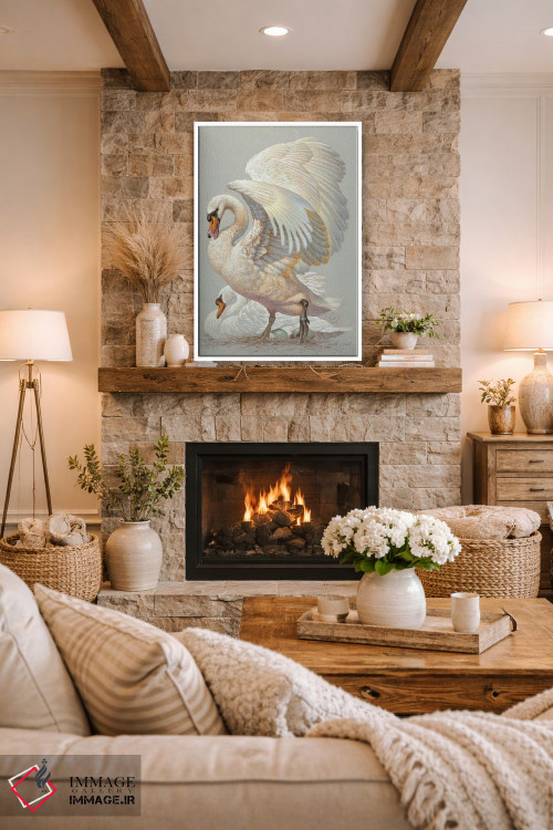 تابلو دکوراتیو محافظت از جوجه ها اثر ازرا تاکر - D1W