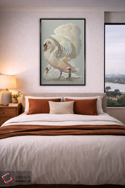 تابلو دکوراتیو محافظت از جوجه ها اثر ازرا تاکر - D5B