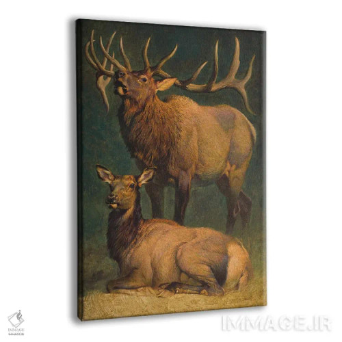 تابلو دکوراتیو اشرافیت آمریکایی اثر ازرا تاکر - نمای پرسپکتیو محصول