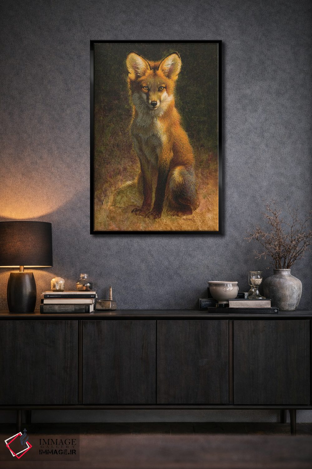 تابلو دکوراتیو نشسته زیبا اثر ازرا تاکر - D2B