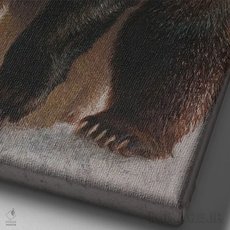 تابلو دکوراتیو چیزی در هواست اثر ازرا تاکر - نمای نزدیک بافت بوم