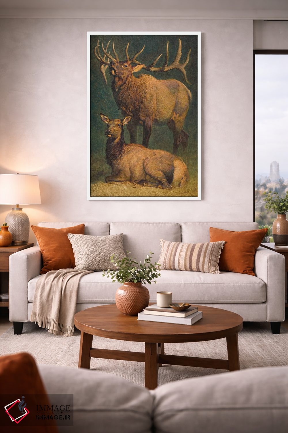 تابلو دکوراتیو اشرافیت آمریکایی اثر ازرا تاکر - D1W