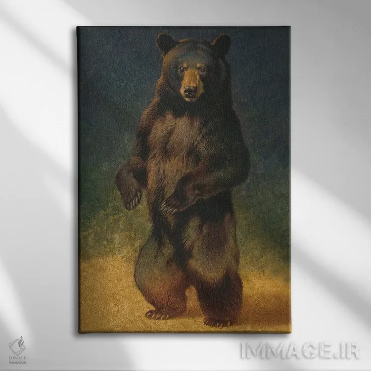 تابلو دکوراتیو مخمل اثر ازرا تاکر - نمای روبهرو روی دیوار