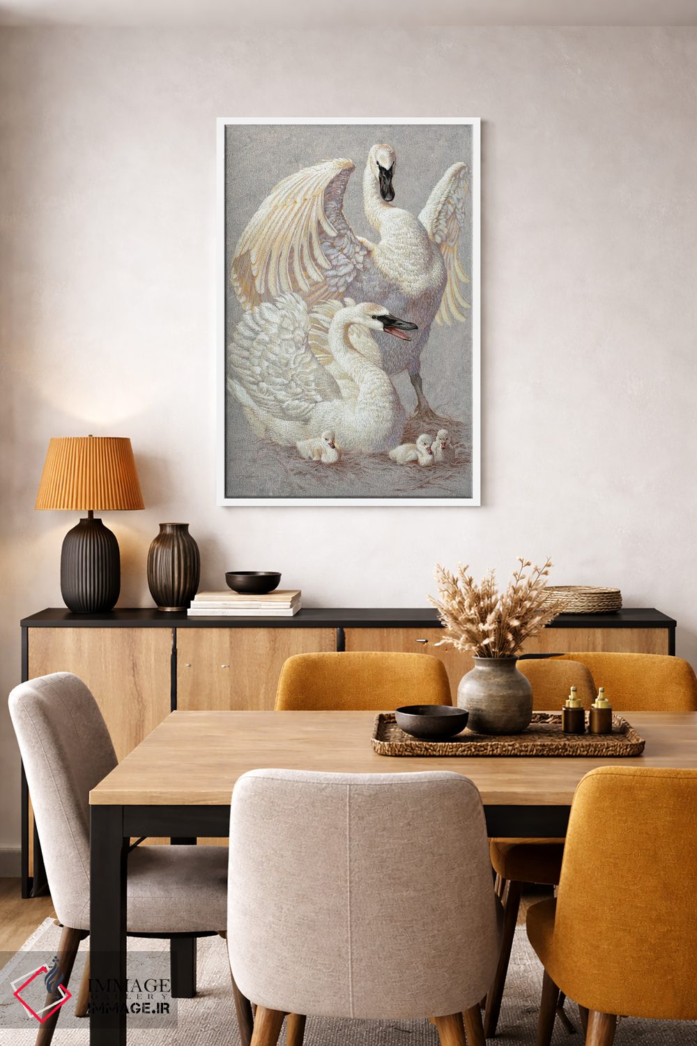 تابلو دکوراتیو اعلام خبر با شیپور اثر ازرا تاکر - D4W